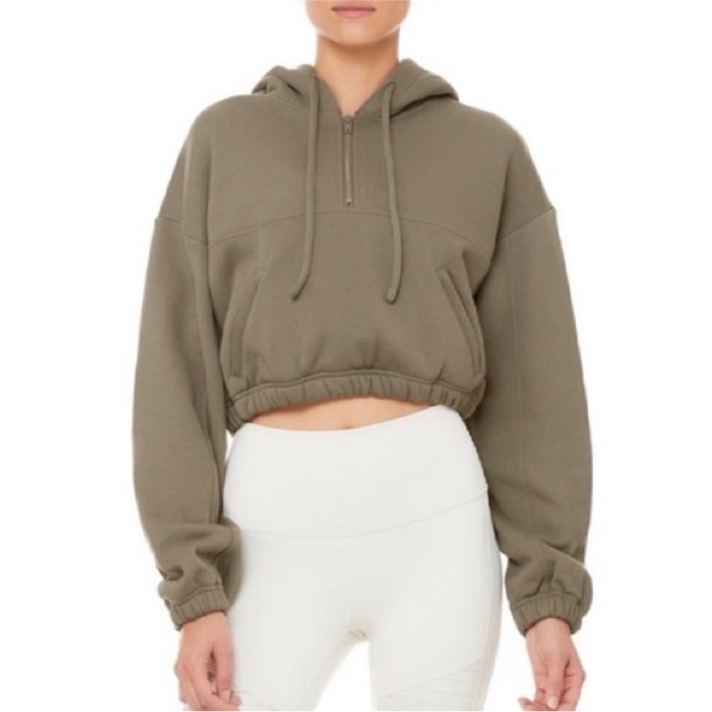 Alo Stadium Half Zip Hoodie